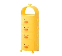 Taquillas Modernas Pequeño gabinete de aperitivos de pato amarillo, gabinete de almacenamiento de juguetes for sala de estar, gabinete de almacenamiento de plástico tipo cajón for el hogar Cómoda con