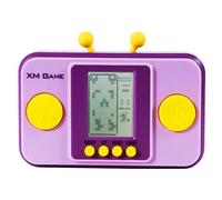 TAQY Consola de Juegos Creativity Brick Portátil Retro 26 Juegos de Bloques Nivel/Velocidad Ajustable Botones de Silicona Suave Carreras Juguetes Electrónicos Regalos Navideños para Niños (Purple)