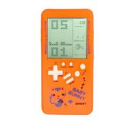 TAQY Patrón de Dibujos Animados Lindo Consola de Juegos de ladrillo Bloque de Carreras/Tanque Máquina de Juego de Bolsillo Retro Juego electrónico Infantil Juguetes (Orange)