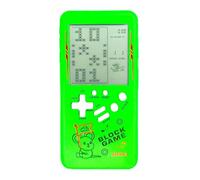 TAQY Patrón de Dibujos Animados Lindo Consola de Juegos de ladrillo Bloque de Carreras/Tanque Máquina de Juego de Bolsillo Retro Juego electrónico Infantil Juguetes (Green)