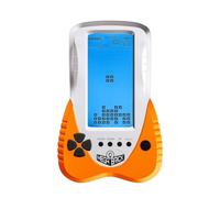 TAQY Retroiluminado Azul Consola de Juegos de bloque3398 en 1 Retro Batalla de Tanques/Serpiente Rompecabezas de Bolsillo Portátil de Juguete de ladrillo Regalos para Adolescentes/niños (Orange)