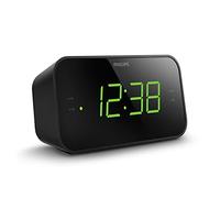 TAR3306/12 Philips Despertador Radio con Pantalla para la Cabecera, Radio Digital con Doble Alarma, Temporizador para Dormir y Función de Repetición, Negro con Pantalla