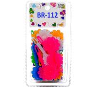 Tara Girls Super Cute Self Hinge Plastic Mulit Design Hair Barrettes Selection 20 pc Red color bow Barrettes