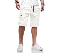 TARAINYA Algodón-Twill Cargo Pantalones Cortos Hombre con Cordon Ajustable