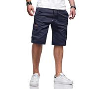TARAINYA Algodón-Twill Cargo Pantalones Cortos Hombre con Cordon Ajustable