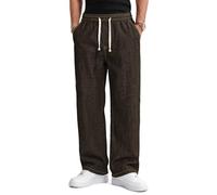 TARAINYA Vaqueros Hombre Baggy Pantalón Jeans S-4XL | Denim, Cintura Elástica y Cordón, Holgado, con Pliegues, 4 Bolsillos, Estilo Informal Aire Libre.