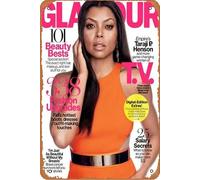 Taraji P. Henson - Póster de celebridades para decoración de pared del hogar, letrero de metal retro, 20 x 30 cm