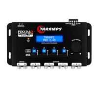 Taramps Pro 2.4D Dynamic Peak DSP Crossover Full Digital Signal - Procesador y ecualizador de audio para coche, entrada RCA y alto nivel, salida de 4 canales, entrada de 5 bandas, ecualización 12