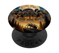Tarántula Gigante Luna Dark Fantasy Araña Gráfico PopSockets PopGrip Adhesivo