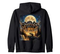 Tarántula Gigante Luna Dark Fantasy Araña Gráfico Sudadera con Capucha