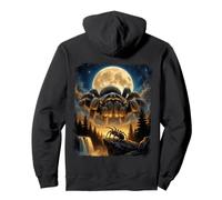 Tarántula Gigante Luna Dark Fantasy Araña Gráfico Sudadera con Capucha