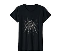 Tarántula telaraña arácnido Red Detallada Vida Silvestre Camiseta gráfica económica, Mujer, Negro, L