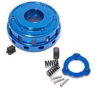 TARAZON Kit Cesta de Embrague CNC + Muelles de Alta Presión para Harley Touring M8 2017+ Electra Glide Road Glide Road King Clutch Basket Aluminio 6061 con High Pressure Plate Spring Azul