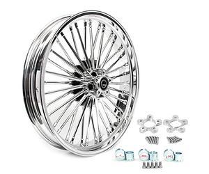 Tarazon - Rueda delantera de 21 x 3,5 pulgadas, llantas de hierro fundido, sin cámara, 36 radios, para Harley Touring Bagger 1984-2008