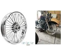 TARAZON Rueda delantera sin Tubo interior de 21 x 3,5 36 radios para Harley Touring Baggers Street/Road Glide, Road King, Ultra Limited 1984-2008,reductor de rodamiento y espaciador de polea de rotor