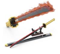Tarcury Kit de Construcción Samurai Katana - Modelo de Espada Anime Tsugikuni Yoriichi, 656 Piezas, Largo de 98.8 cm con Vaina y Soporte - Juguete Cosplay para Niños y Adultos