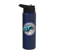 Tardígrados en el espacio | Funny Water Bear Moon Stainless Steel Insulated Water Bottle
