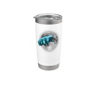 Tardígrados en el espacio | Funny Water Bear Moon Vaso térmico de acero inoxidable de doble pared