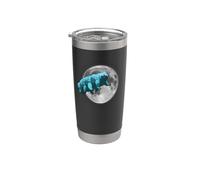 Tardígrados en el espacio | Funny Water Bear Moon Vaso térmico de acero inoxidable de doble pared