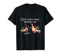 Tareas de Expertos del Sistema de trueque para el Humor del Vino Rosado Camiseta