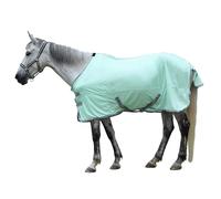 TARFEPA Forro de malla transpirable para caballo, sábanas de verano equinas con protección UV, mosquitos, para establo, pasto, granero, cuello estándar, verde menta, 84 pulgadas
