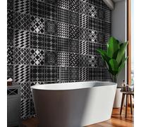 Targawerelax LáMina de Plata Cepillada Pegatinas De Baldosas, Azulejos Adhesivos Cocina Vinilo Adhesivo Muebles Pared Decoracion BañO, Suelo Autoadhesivo Papel Vinilico, metal blanco y negro