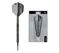 TARGET 21g Soft Tip Set Darts Echo 12-Juego de Dardos de Punta Suave de 90% tungsteno de 21 g, Unisex, Negro/Gris