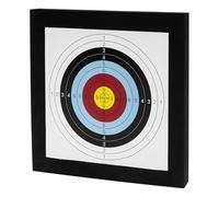 Target Arco Flecha Eva Foam Objetivo 50 mm Dicker Square 50 cm Bloque Diana Arco con 10 papeles de repuesto y 4 lápices de destino ABS Portátil Seguro para Principiantes Interior y Exterior