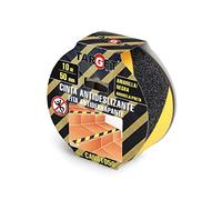 TARGET CANA1050 - Cinta Antideslizante - 10m x 50mm - Amarilla y Negra - Adhesiva - Seguridad - Suelos - Escaleras