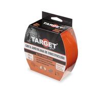 TARGET - Cinta americana de Construcción, 25 M x 50 mm, Naranja | Alta Visibilidad, Con Malla Interna Reforzada