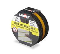 TARGET Cinta Antideslizante Adhesiva, Especial Áreas Oscuras, Seguridad Escaleras Rampas | Para interior y exterior, Anti caída (BANDA REFLECTANTE, 5 M X 50mm)
