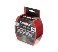 TARGET - Cinta de Señalización Adhesiva | Para Marcaje de Suelos y Objetos, Advertecia de Seguridad (ROJO, 33 M x 50 mm)