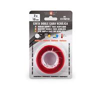 Target Darts Cinta doble cara C170219 extrafuerte 2 m x 19 mm transparente acrílica