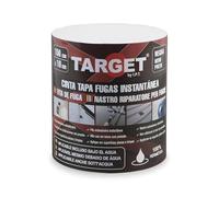 TARGET Cinta Tapafugas para interior y exterior 1,5 M x 10 cm. Reparaciones Herméticas | Adhesiva, Impermeable (NEGRO, SIN BUTILO)