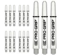 Target Dardos 5 Juegos de Eje Pro Grip Blanco Mediano - 38 cm en Total