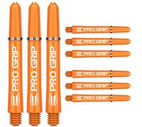 Target Darts 3 x Conjuntos de Naranja Pro Grip Eje Corto - 9 in Total