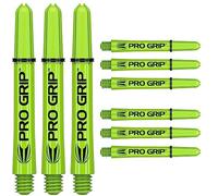 Target Darts 3 x Conjuntos de Verde Pro Grip Eje Corto - 9 in Total