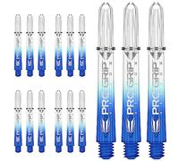 Target Darts 5 x Conjuntos de Azul Pro Grip Vision Dardos Stems Intermedio - 15 in Total