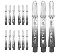 Target Darts 5 x Conjuntos de Blanco Pro Grip Vision Dardos Stems Medio - 15 in Total