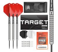 Target Darts Artemis 26G Juego de Dardos con Punta de Acero de tungsteno - 6 Cañas Pro Grip - 9 Vuelos Pro Ultra - Cartera de Dardos - Dart Counter App Coupon Bundle