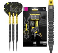 Target Darts Bolide Void 90% Tungsteno, Dardos con Punta de Acero y Punta Suiza | Barrel 01, 23G | Juegos de Dardos Profesionales, Dardos Negros, Herramienta Swiss Point Incluida