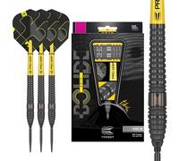 Target Darts Bolide Void 90% Tungsteno, Dardos con Punta de Acero y Punta Suiza | Barrel 03, 22G | Juegos de Dardos Profesionales, Dardos Negros, Herramienta Swiss Point Incluida