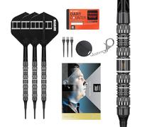 Target Darts Chris Dobey Punta Blanda 95K Dardos Set, 18G | 95% Tungsteno Dardos, K-Flex N.º 2 Plumas y Astillas, Puntas Cryo Negras y Puntas de Acero de Conversión de Titanio Suizo | Player Edition