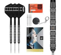 Target Darts Chris Dobey Punta de Acero 95K Dardos Set, 22G/23G/24G, K-Flex N.º 2 Plumas y Astillas, Puntas Swiss GRD Plata y Herramienta SP Incluidas | Juegos de Dardos Profesionales Player Edition
