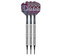 Target Darts Cryo Punta Blanda Dardo Set, Barrels 12 - 21G | 90% Tungsteno Barrel, Cryo Tips, Pro Grip Tag Ejes y N.º 6 Vuelos, Claret Morado y Azul Diseño