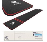 Target Darts Darts Mat-Red Trim World Champion-Alfombrilla para Dardos (Borde Rojo), Unisex, Estándar