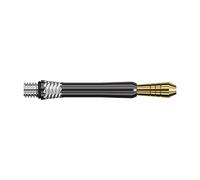 Target Darts Eje de Dardos Unisex Heli Ti, Negro, Dorado y Plateado, intermedio