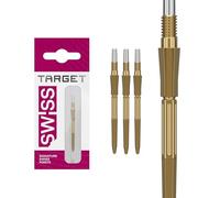 Target Darts Elysian Archetype 43 Swiss Point | 3 Paquete Set de Tips | 30MM - Oro | Cambiar Dardo Puntas, Swiss Storm Puntos, Profesionales Dardos Accesorios