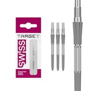 Target Darts Elysian Archetype 43 Swiss Point | 3 Paquete Set de Tips | 30MM - Plata | Cambiar Dardo Puntas, Swiss Storm Puntos, Profesionales Dardos Accesorios