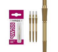 Target Darts Elysian Archetype 43 Swiss Point | 3 Paquete Set de Tips | 35MM - Oro | Cambiar Dardo Puntas, Swiss Storm Puntos, Profesionales Dardos Accesorios